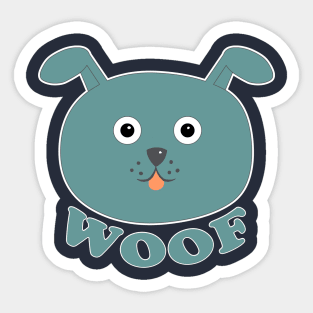 WOOF! Sticker
